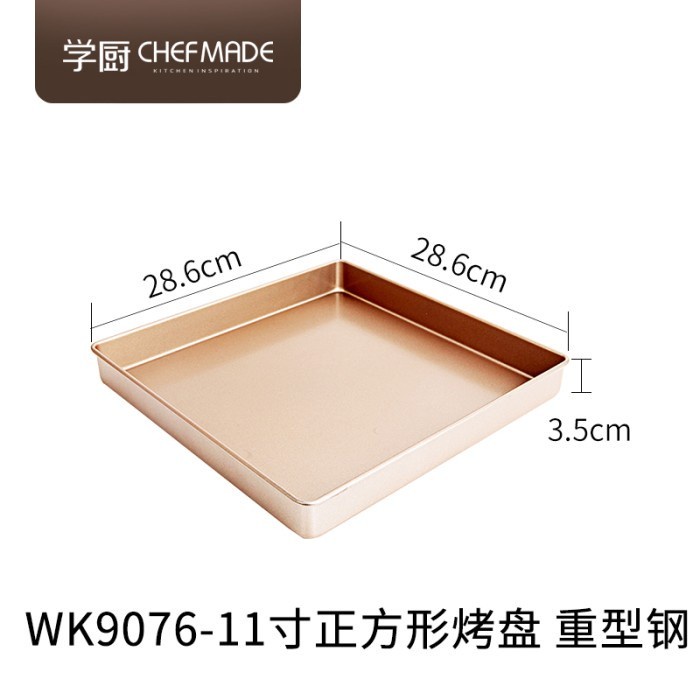 

✨Baru Chefmade Wk9076 Square Cake Pan 11 Inch Loyang Kotak Anti Lengket Bisa Gojek
