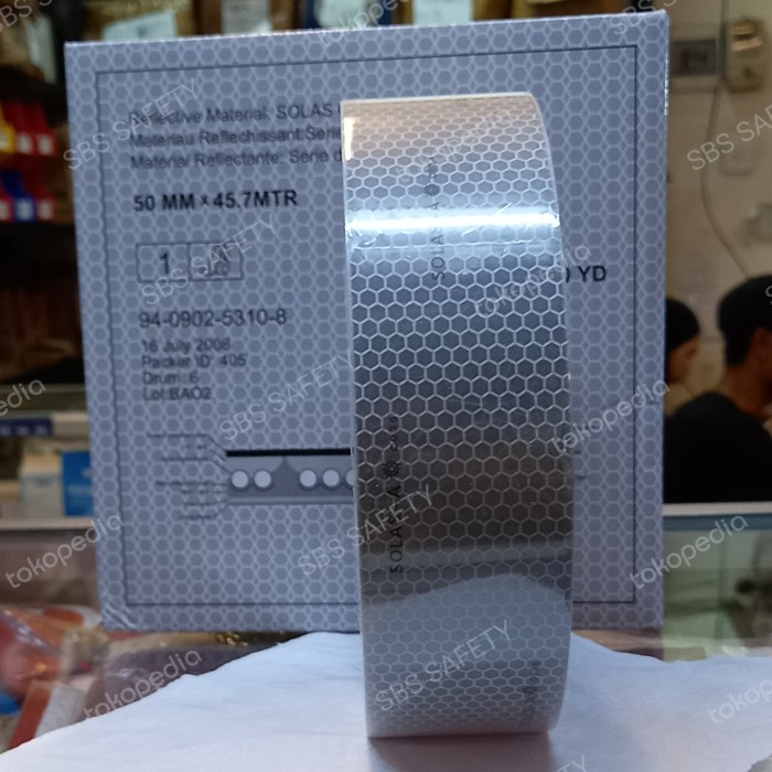 

✨Sale Retro-Reflective Tapes/Stiker Silver Marine Solas Diskon