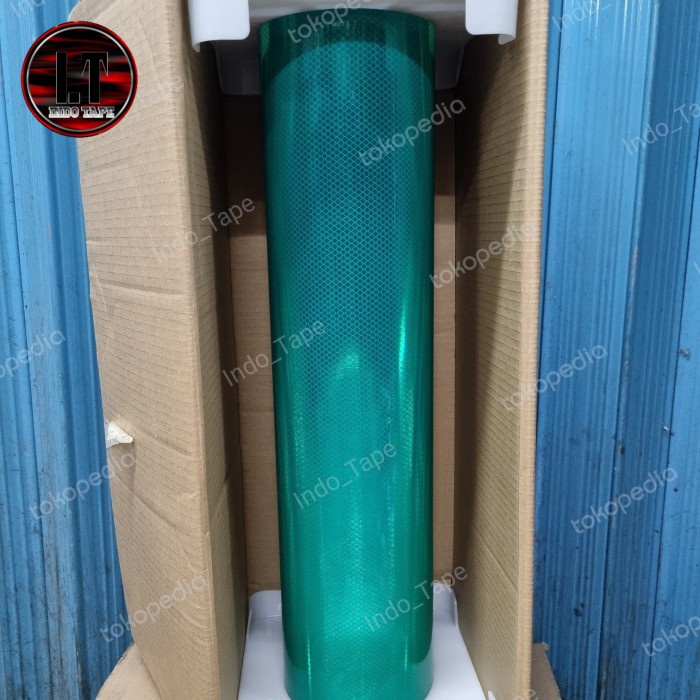 

✨Sale 3M 4097 Green Scotchlite Prismatic Reflective Uk 60Cm X 1Mtr Bisa Gojek