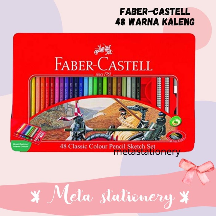

Terlaris Pensil Warna Classic 48 Warna Tin Faber Castell