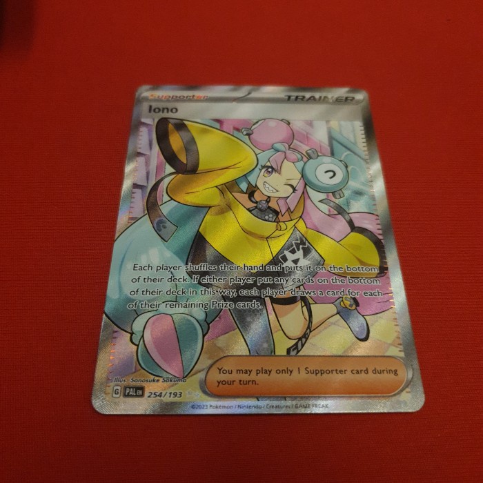 ✨Baru Kartu Pokemon Iono Full Art Secret Rare Paldea Evolved Diskon