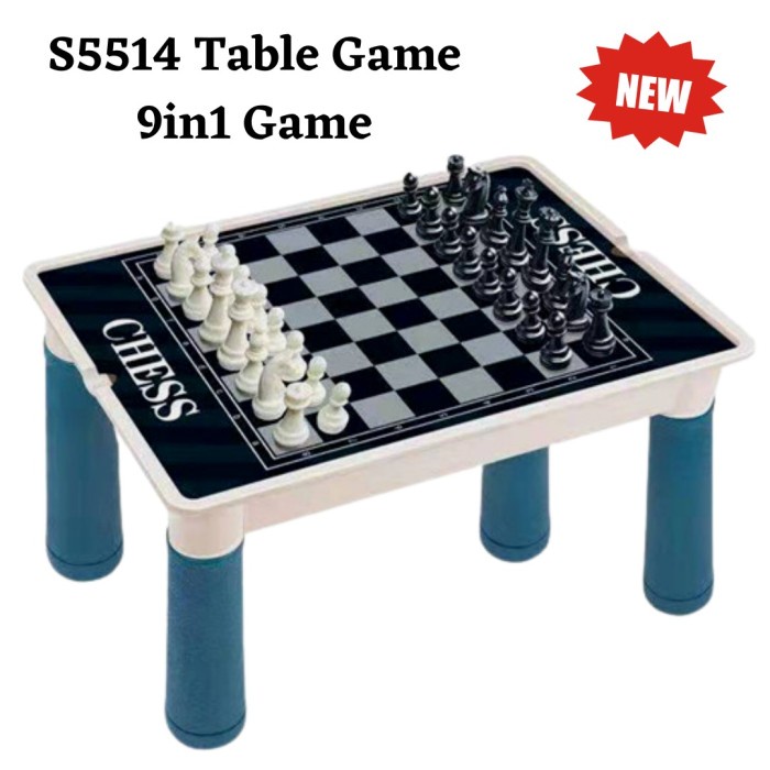 ✅New S5514 Table Game 9 In 1 Game / Mainan Board Game 9 In 1 / Board Game Diskon