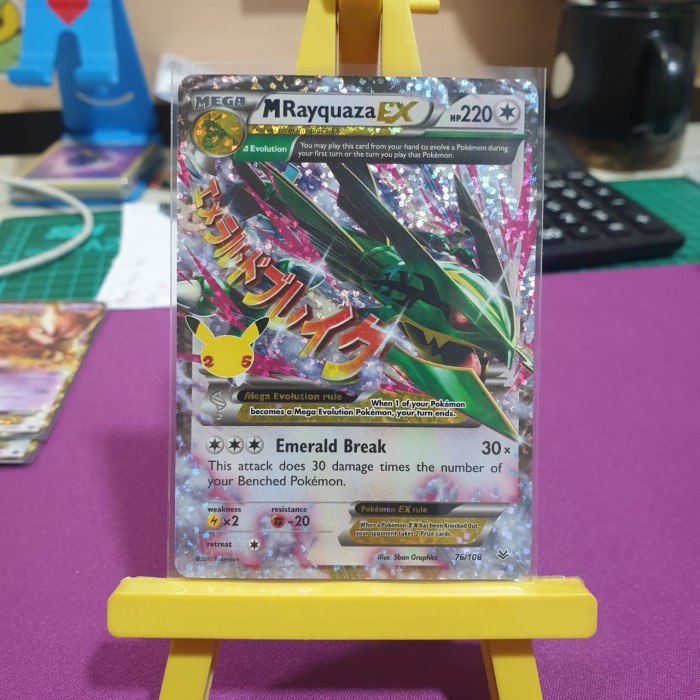 ✅New Pokemon Tcg English - M Rayquaza Ex Celebrations Bisa Sameday