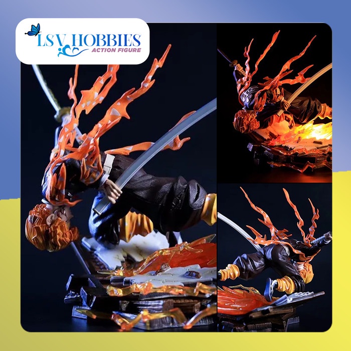 ✨New Ori Action Figure Zenitsu Demon Slayer Figure Kimetsu No Yaiba Non Officia Diskon