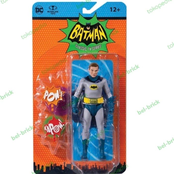 ❤️NEW❤️ Mcfarlane Batman Classic Tv Series 1966 - Unmasked Batman Diskon