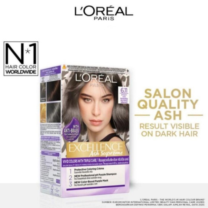 L'Oreal Paris ence Matt Silver Ash Supreme Cat Rambut