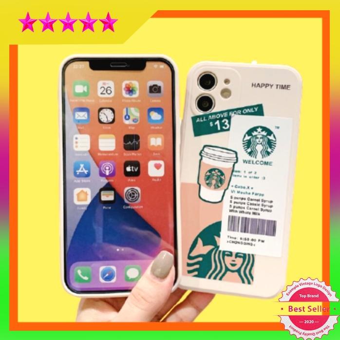 Soft Case Motif Starbucks Untuk Iphone 7G - 11 Pro Max Gratis Ongkir
