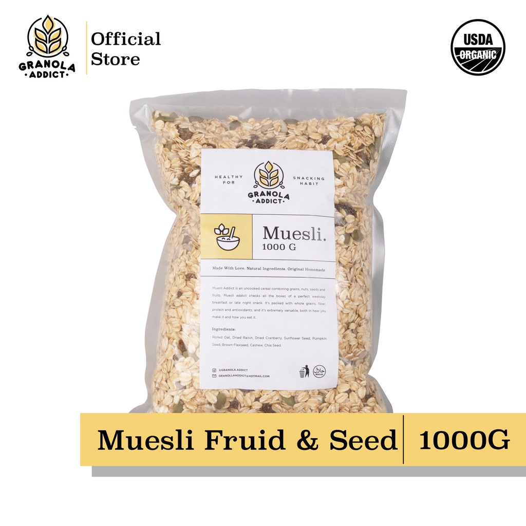 

Granola Addict - Muesli Fruit & Seed 1KG