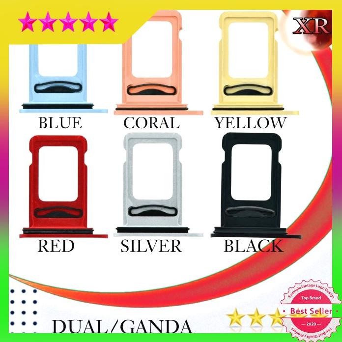 Slot Sim Card Tray Dual|Ganda Iphone Xr 0Ry New Gratis Ongkir