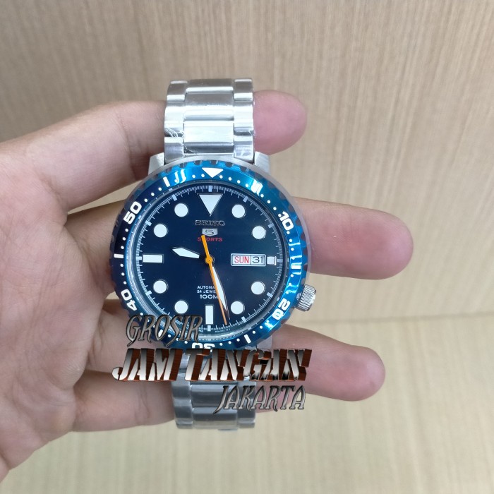 ✅Termurah Jam Seiko 5 Sport Sumo Blue Day Date Automatic Limited