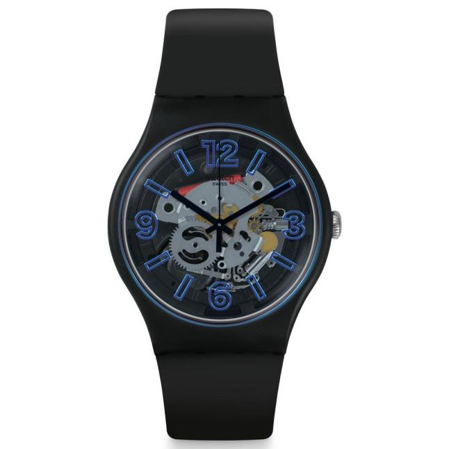 Swatch Suob165 Jam Tangan Pria - Blueboost - Biru Swiss Made Original