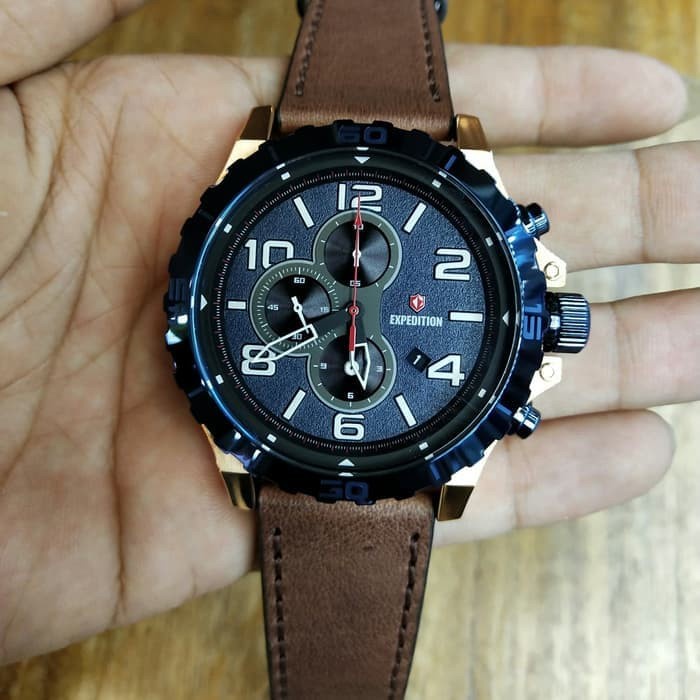 ✅Original Expedition E6778 - Jam Tangan Pria Original - Rosegold Blue Berkualitas