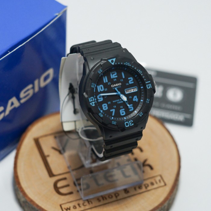 ✅Ori Jam Casio Mrw 200H 2Bvdf Black  Blue Terbaru