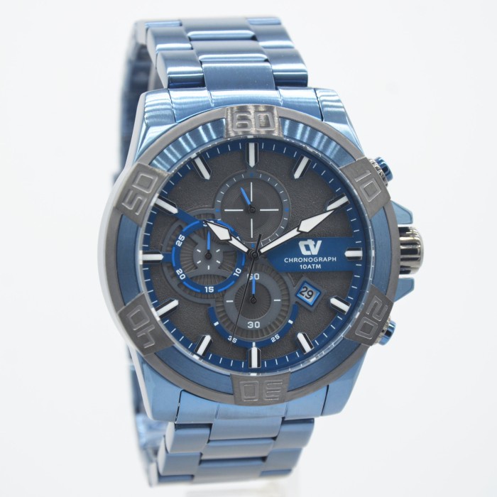 ✅Termurah Jam Tangan Pria Original Christ Verra C517134G-1B Grey Blue Garansi Diskon