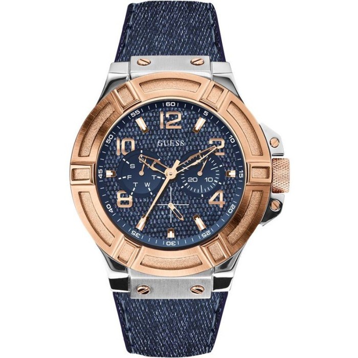 ✅Sale Guess Rigor Blue Denim W0040G6 Terbaru