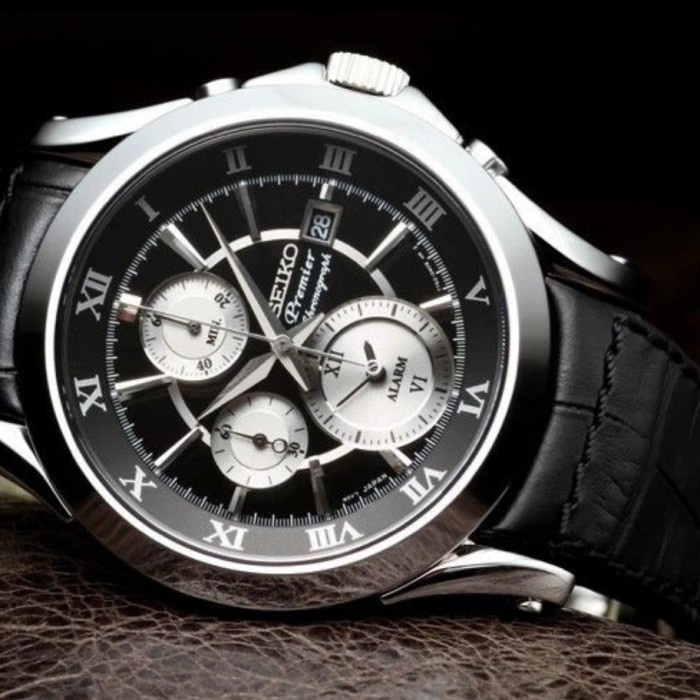 ✅Ori Jam Tangan Pria Seiko Premier Snad29 P1 Seiko Snad29P1 Chronograph Terbaru