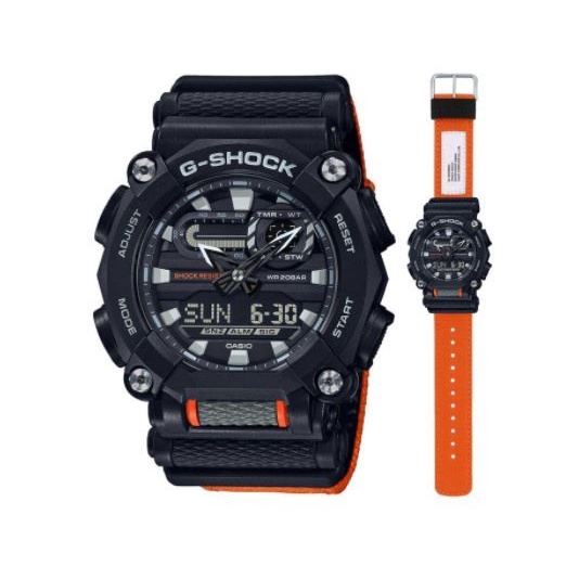 ✅Original Jam Tangan Pria G-Shock Ga-900C-1A4 Ga900 Orange Original Berkualitas