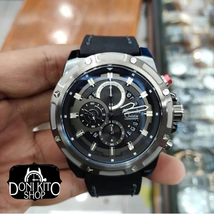✅Original Jam Tangan Pria Original Alexander Christie Ac6506 Black Ac 6506 New Bisa Gojek