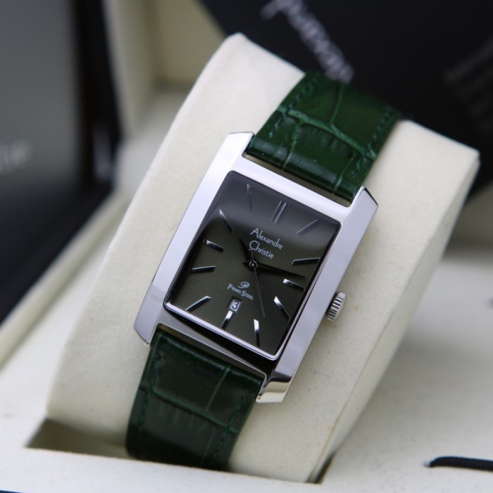 ✅Ori Alexandre Christie Ac 1022 Green Silver Wanita. Original Berkualitas