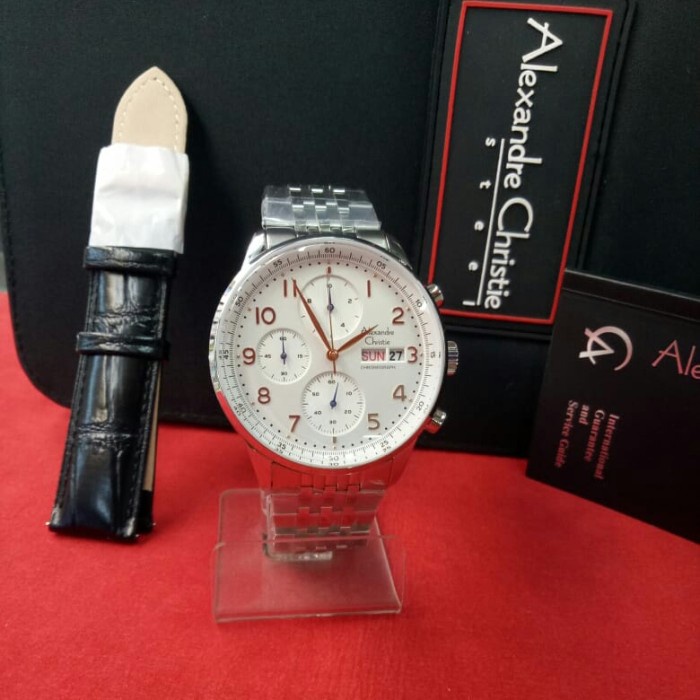 ✅Ori Jam Tangan Pria Alexandre Christie Ac 6492 Mc All Steel Limited