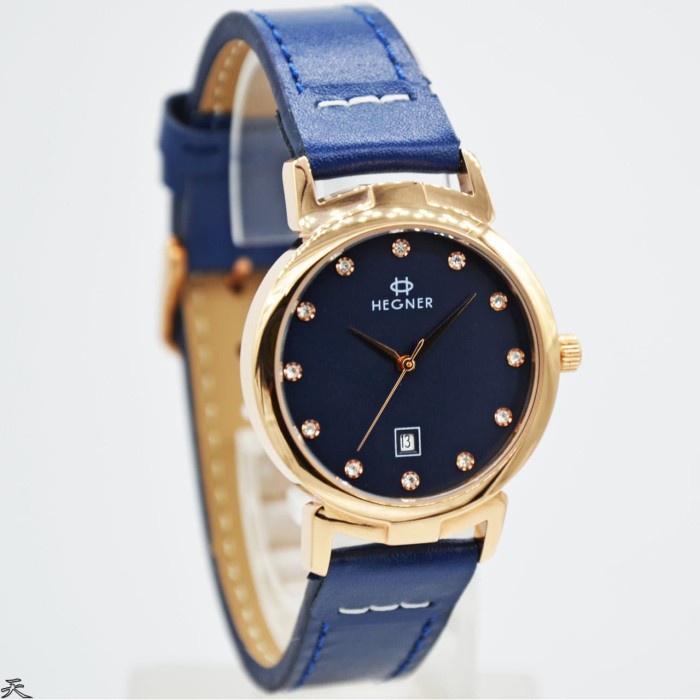 ✅Ori Hegner 5039Lr / Hegner 5039 - Jam Tangan Wanita Original - Rose Blue Diskon