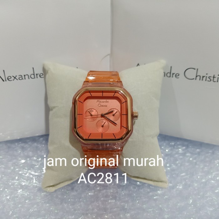 ✅New Ori Alexandre Christie Ladies Ac2811 Ac 2811 Orange Garansi Resmi Diskon