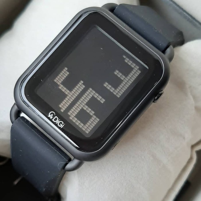 ✅New Alexandre Christie Digi Ac9332 Black Jam Tangan Original Limited