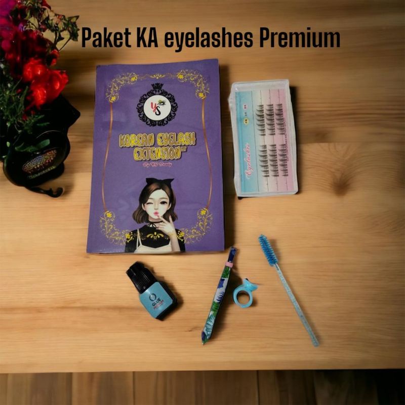 PL PAKET KOREAN ANIME EYELASHES LEM BEST SELLER TAHAN LAMA KUAT TIDAK PERIH BULU MATA EYELASHES ANIM