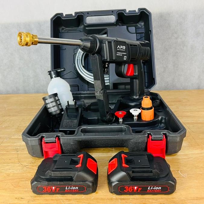 Mesin cuci motor mobil APR JAPAN A10 jet cleaner steam cordless 36v