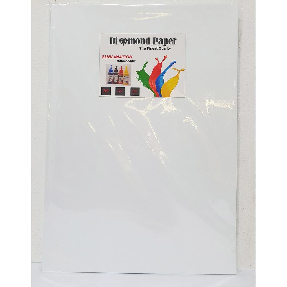

Miliki KERTAS SUBLIM / TRANFER PAPER SUBLIM DIAMOND UKURAN A4 100LEMBAR 100GSM !!