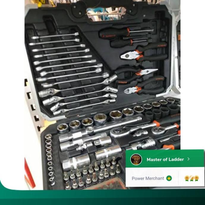 Fixman Set Perkakas Mekanik 124 Pcs/Tool Kit Perkakas