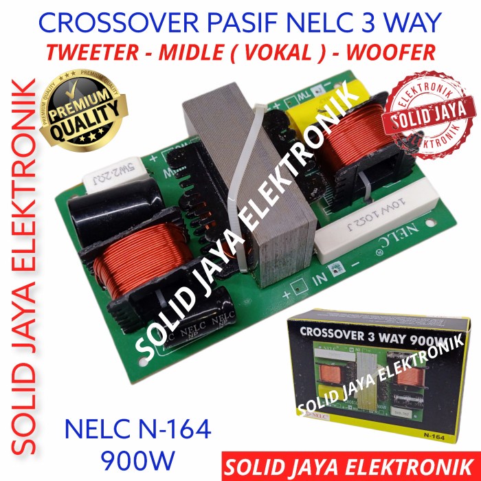 NEW CROSSOVER 3 WAY 900W NELC N-164 CROSSOVER PASIF 3 WAY 900 WATT NELC ORIGINAL TERBARU