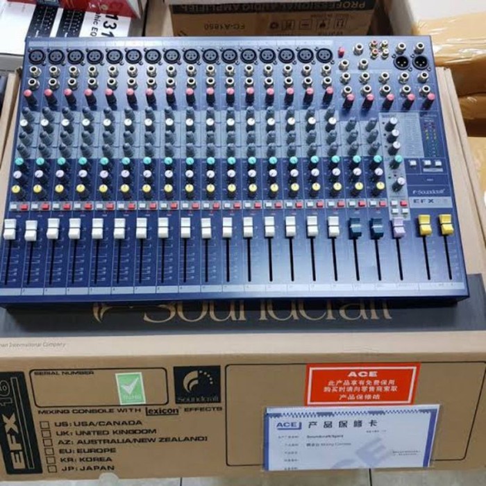Mixer Audio Soundcraft 16 Channel Efx16 Efx 16
