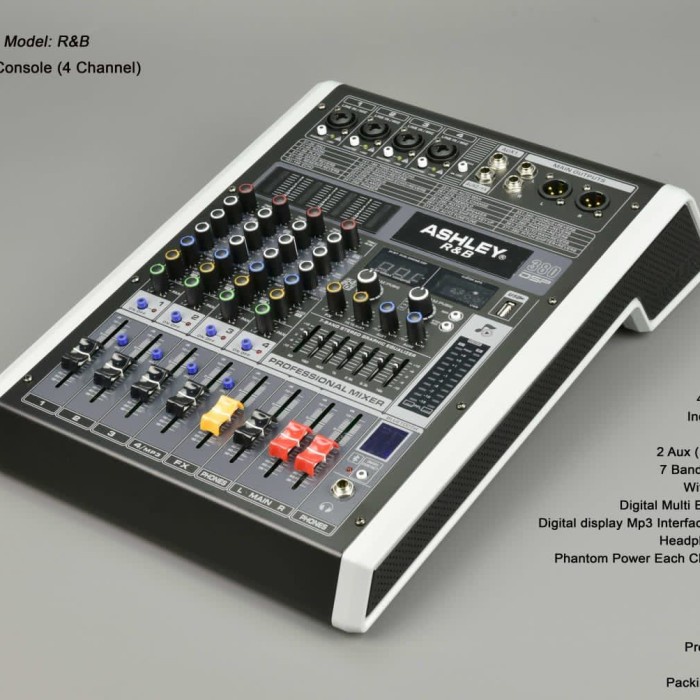 Mixer Ashley R&B 4 Channel Baru