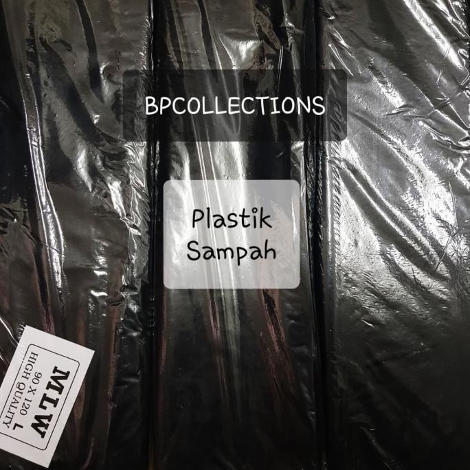 1 BALL PLASTIK SAMPAH MLW 50x75 60x100 90X120 KANTONG TRASH BAG GOJEK