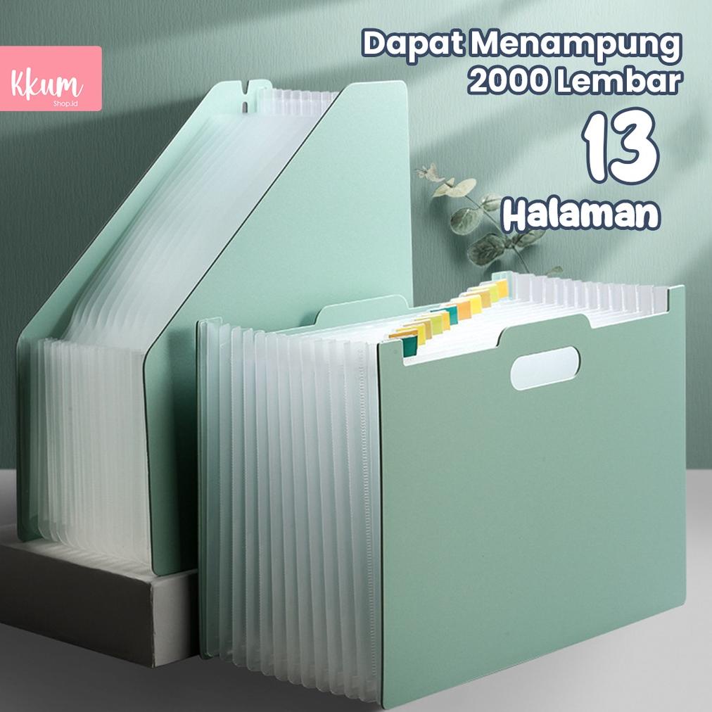 

Standing file A4/ File folder document bag/ Tas dokumen file 13 sekat