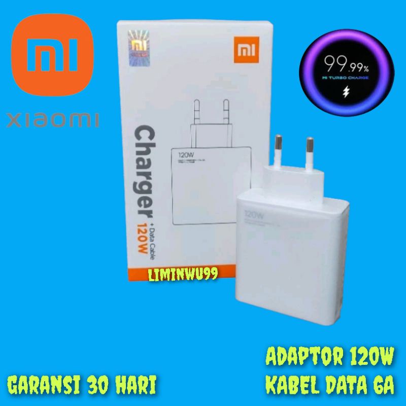Adaptor kepala Charger Casan Xiaomi Redmi 120W