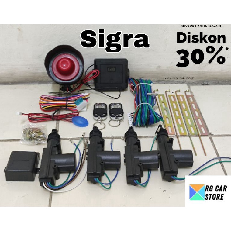 qxk-33 ALARM CENTRAL LOCK MOBIL SIGRA- PAKET ALARM CENTRAL LOCK DAIHATSU SIGRA Model Terbaru