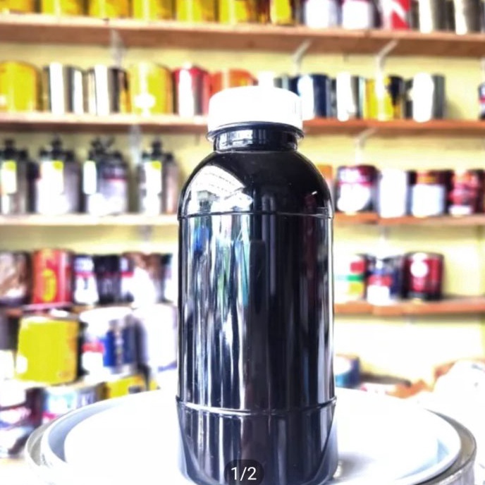 

(R81◆] Cat super deep black pu hitam solid pekat 1/4 200ml ecer!