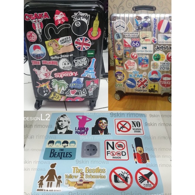 

Sticker Rimowa Design 45/ Stiker untuk koper / Stiker Anti Air ✰mdg⋆