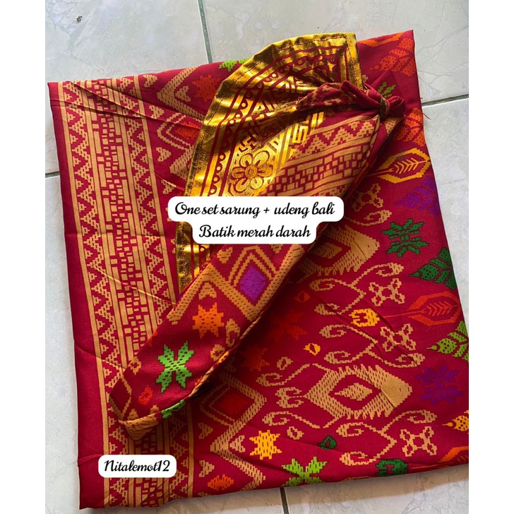 ☯GA/12}} sarung dan udeng bali Harga diskon