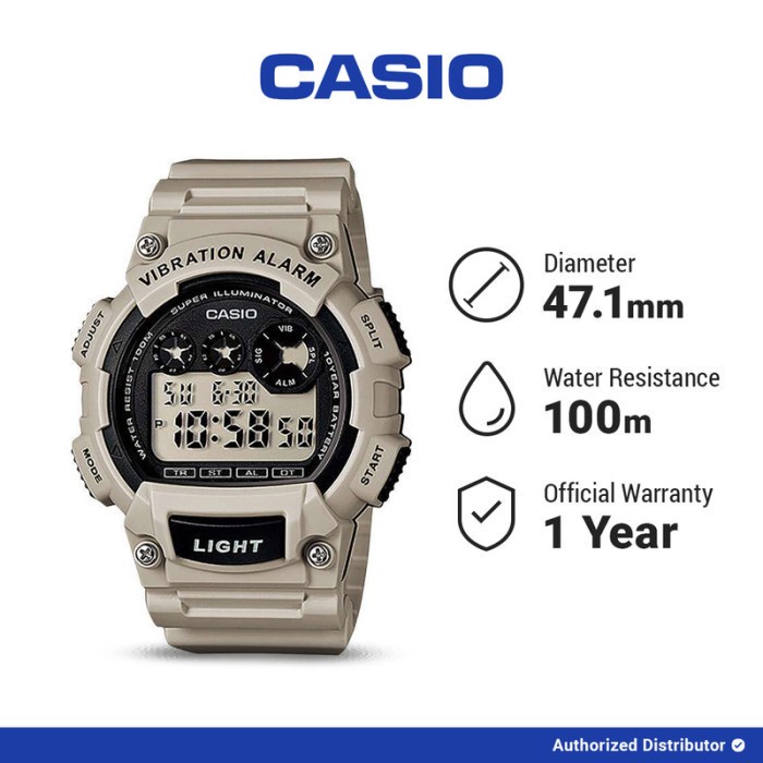 Casio Jam Tangan Original W-735H-8A2VDF-R