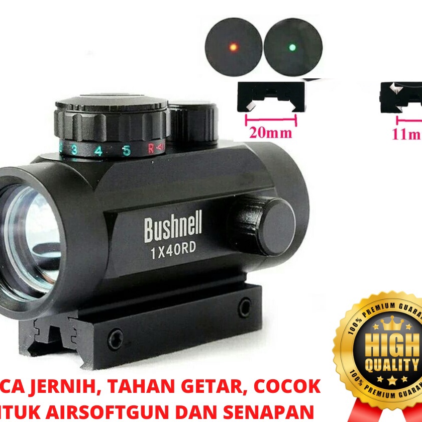 (P06✓] Red dot 1X40 RD red dot bushnell / Teleskop Bushnell reddot 1x40 green dot holosight metal Ta