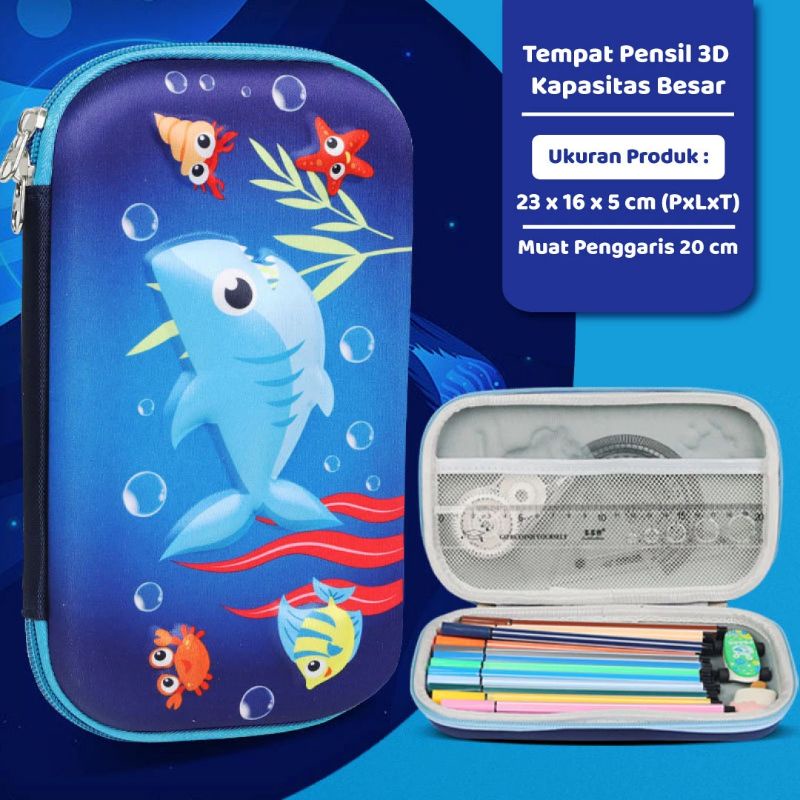 

tempat pencil 3D Timbul
