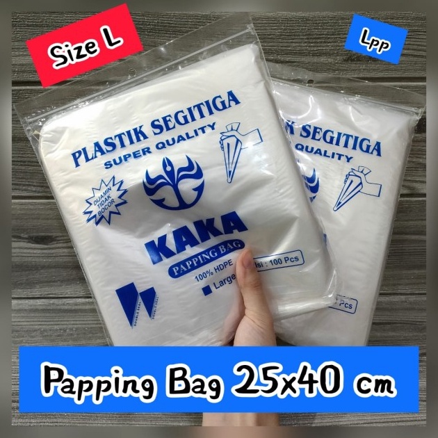 

Plastik papping segitiga uk 25 x 40 cm ✦knd™