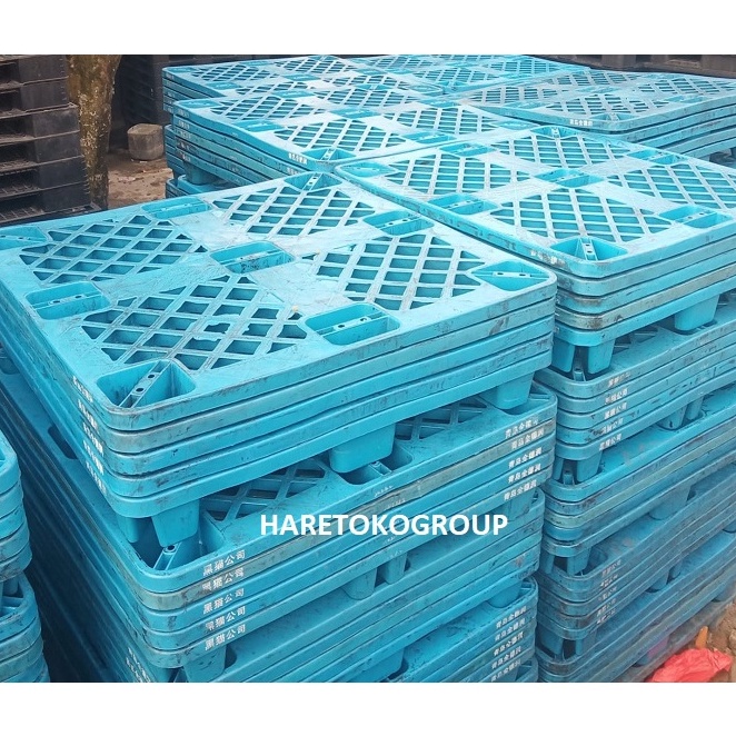 

[L23-☆) PALET PLASTIK 105X105X14CM, PALET PLASTIK BEKAS☆.!
