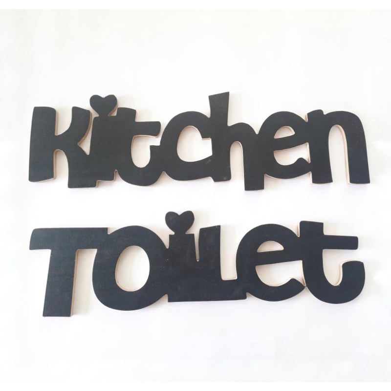 Dekorasi gantung Tulisan Kitchen Toilet