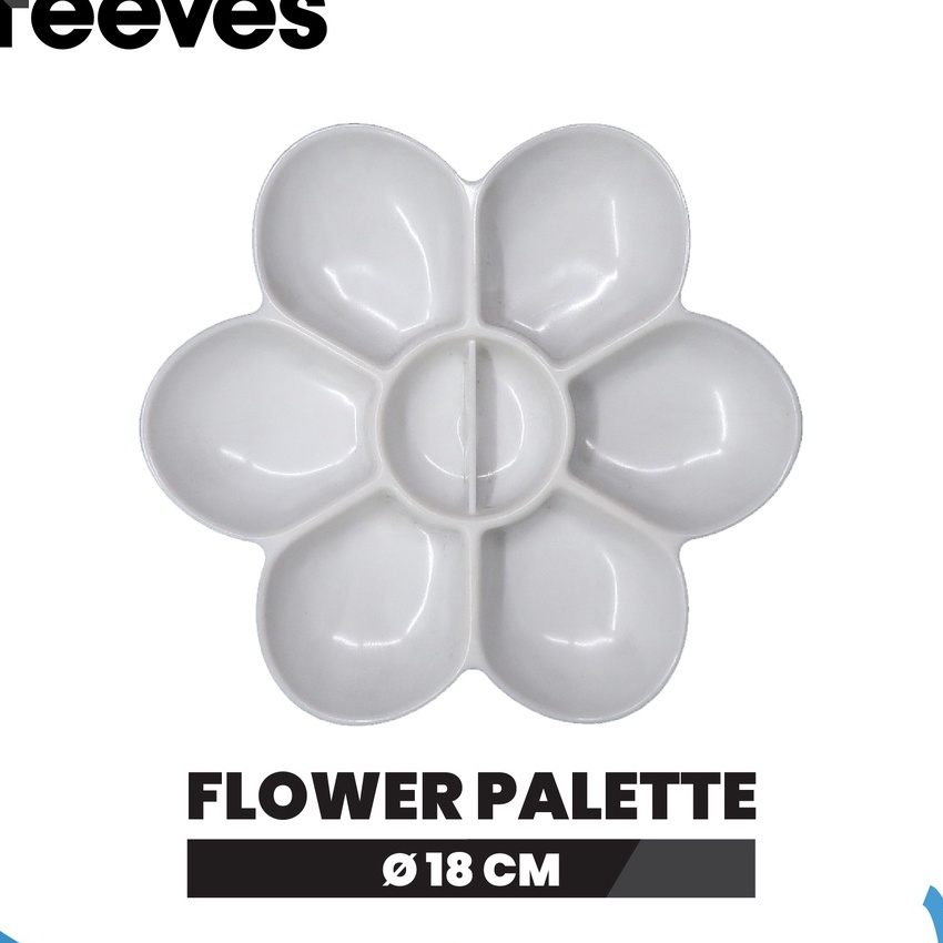 

[N89-✓) Palet Lukis Reeves Flower Plastic Palette✮!