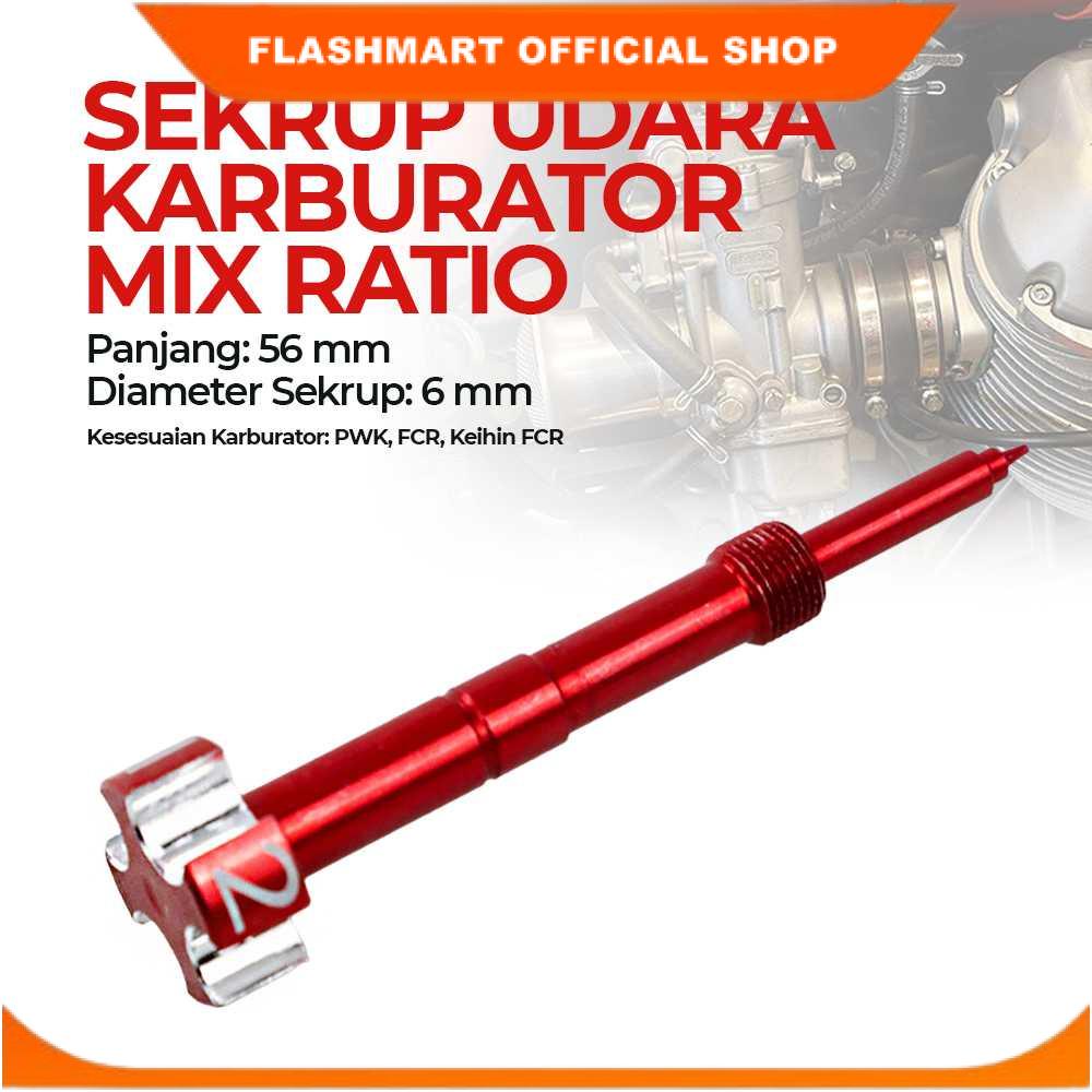 [PROMO] Alconstar Sekrup Mix Ratio Adjuster Screw Karburator PWK Keihin FCR M6 - L-622
