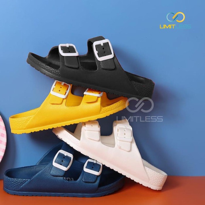 Original Limitless - Sandal Anak Cewek Cowok Slip On Karet Ringan